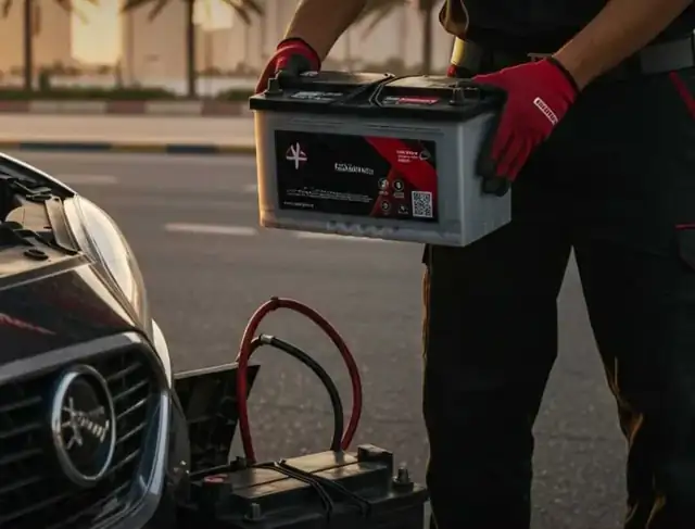 On-site car battery replacement at your location in Qatar